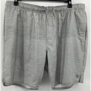 Travis Mathew Shorts Mens 2XL Gray Elastic Waist Chino Stretch